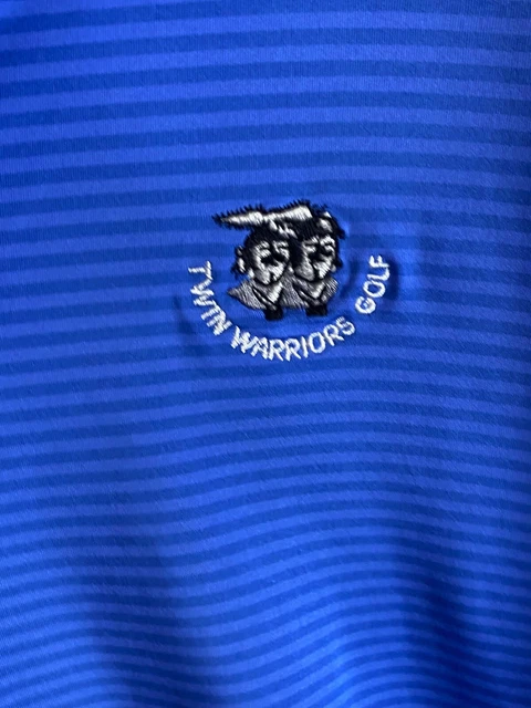 Footjoy Twin Warriors Golf Club Poly POLO SHIRT Large L Length 35