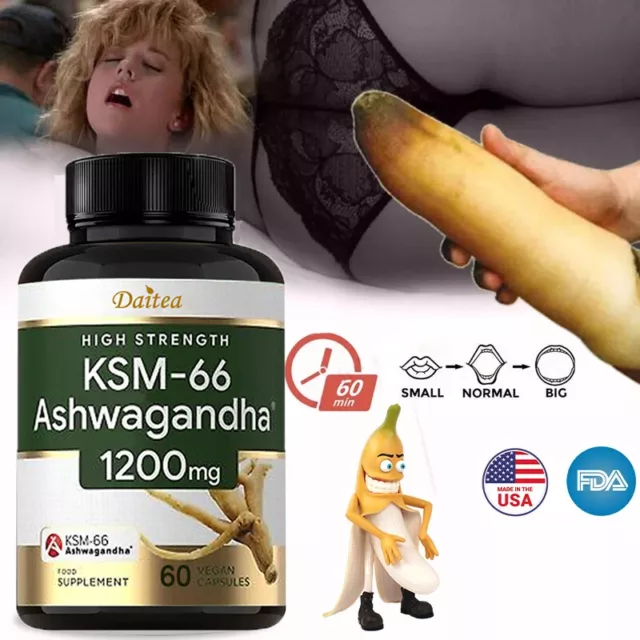 Cápsulas de extracto de Ashwagandha 1200 mg 30/60/120 cápsulas aumentan el rendimiento