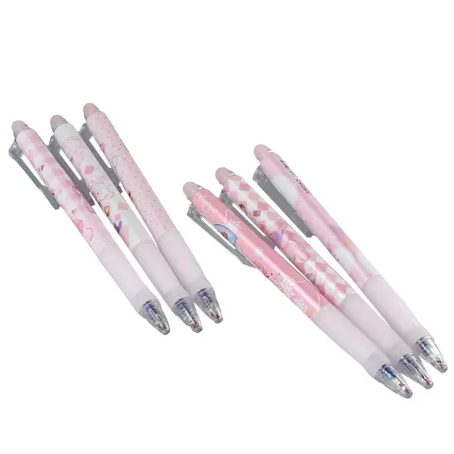 BLUE ROLLERBALL PEN 6Pcs Retractable Erasable Pens Cute Gel Pens