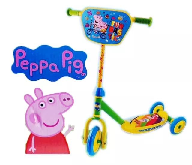 Peppa Pig 3-Rad Scooter / 3-rädrig Kinder Roller Dreirad Tretroller