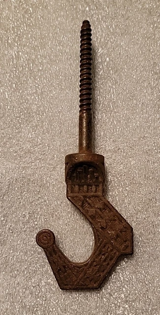 Beautiful Vintage Antique Eastlake Cast Iron Plant Hanger Hook Ceiling Hook