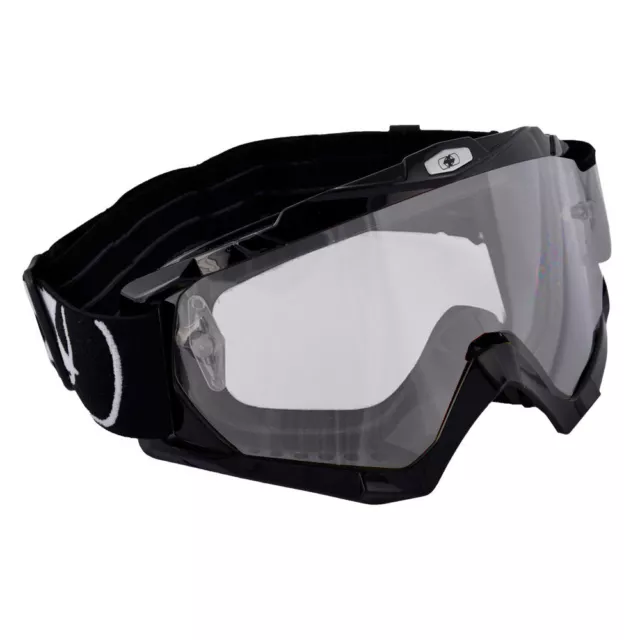 Oxford Assault Pro Off Road Motorcycle Motorcross MX Helmet Goggles - Black