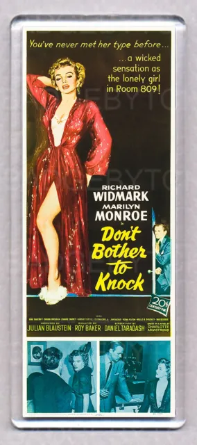 DON'T BOTHER TO KNOCK movie poster LARGE FRIDGE MAGNET - MARILYN MONROE