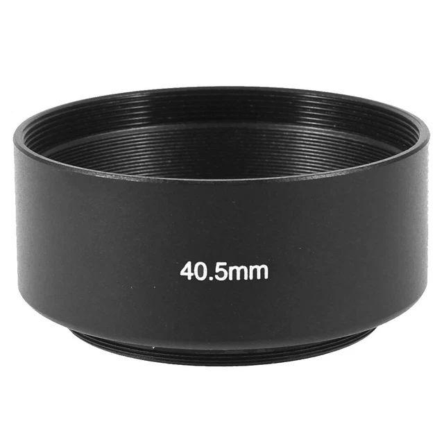 Nero Alluminio 40.5mm Filettatura Vite In Standard Lente Cappuccio Copertura