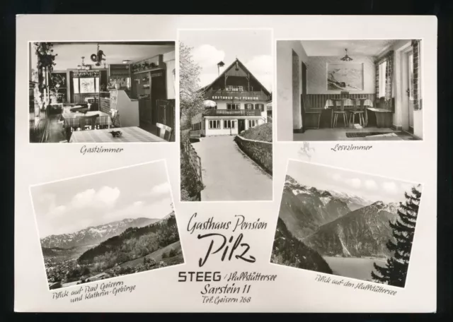 AK aus Steeg am Hallstättersee Gasthaus Pension Pilz (377)