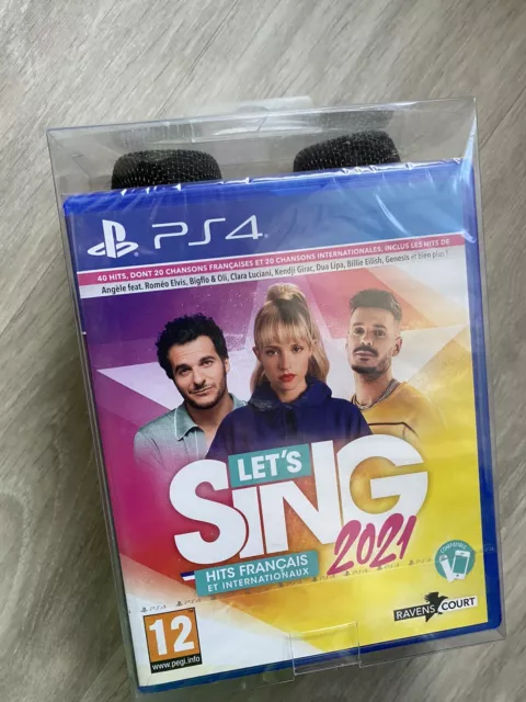 Jeu Let’s Sing 2021 Hits Français + 2 Micros - Playstation 4 SONY PS4 - NEUF