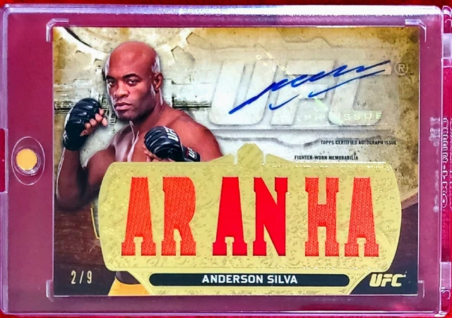🔥ANDERSON SILVA 2014 Topps UFC Knockout Gold Triple Threads "The Spider" 2/9🔥