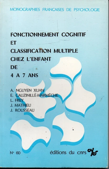 COGNITIVE FUNCTIONING AND Multiple Classification In Children Ages 4 To ...
