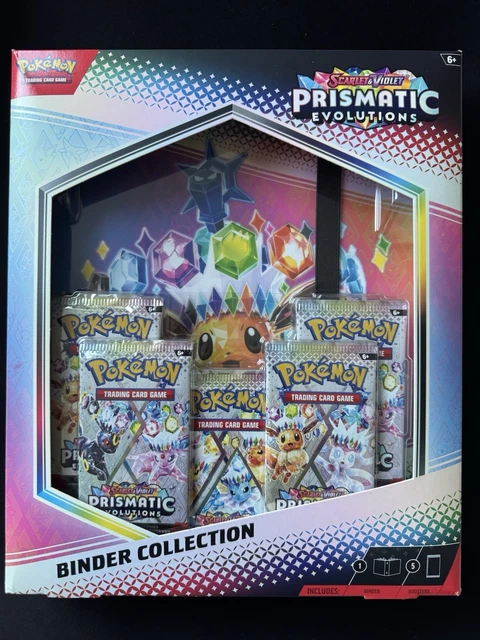 pokemon trading card game prismatic evolutions binder collection Pokémon Prismatic Evolutions Binder Collection | Scarlet & Violet main image 0