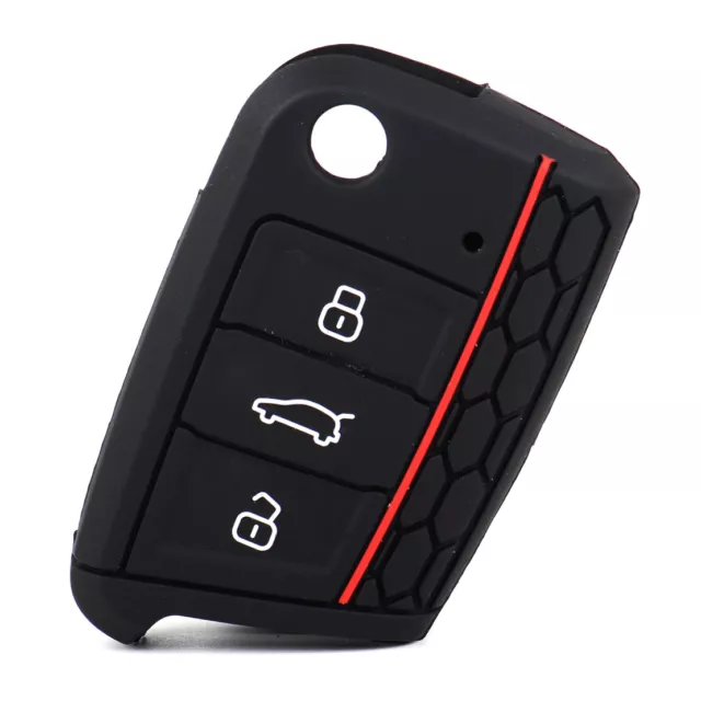 Silicone Flip Remote Key FOB Cover Case Shell pour Volkswagen VW Golf 7 Mk7 Nm
