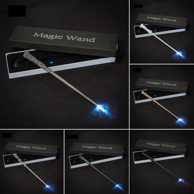 Harry Potter LED Light-up Magic Wand Hermione Dumbledore Cosplay Toys Gift Props