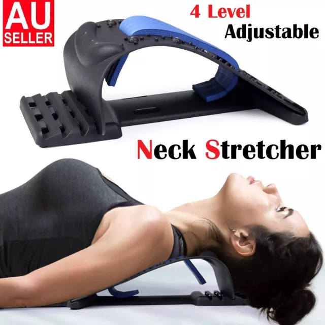 Neck Stretcher Back Cervical Neck Traction Device Shoulder Massager Pain Relief