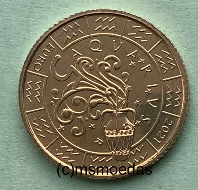 San Marino 5 Euro 2021 Sternzeichen Wassermann Sondermünze Euromünze coin