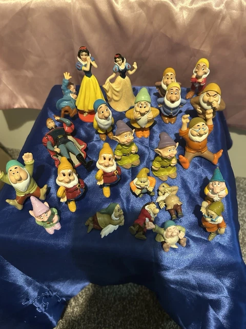 VINTAGE DISNEY SNOW White And The Seven Dwarfs Toy Figure Bundle Some ...