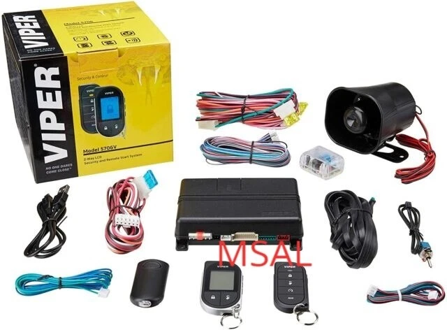Viper 5706V 2-Way LCD Security Alarm & Car Remote Start System 1-Mile Range NEW