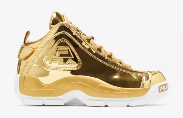 Fila Grant Hill 2 Metallic Gold  Basketball Sneaker 1BM01760-700 Size 7
