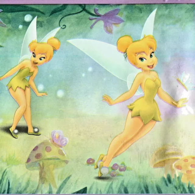 Disney's Tinkerbell Little Fairy Wallpaper Border 30 feet length "FREE SHIPPING"