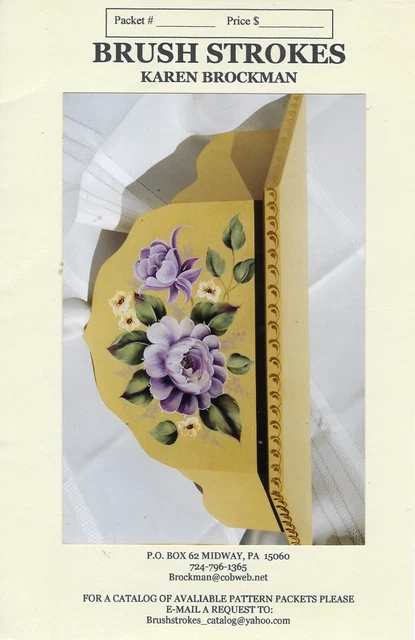 Fantasie Lila Blumen Regal Karen Brockman Dekorativ Malen Muster Paket
