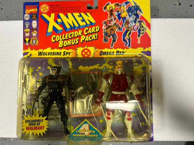 Toy Biz Marvel Comics X-Men Bonus Pack Wolverine Spy And Omega Red Set 1994 Moc