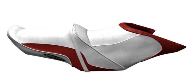 Hydro-Turf SeaDoo Seat Cover GTS 130 GTI 130 11-16 Wake 155 12-16 White/RedCF EM