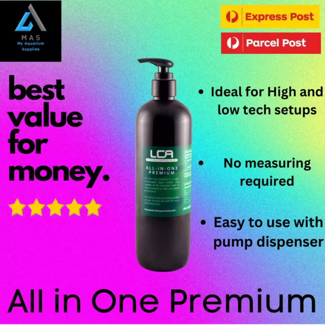 LCA All in One Premium Liquid Fertiliser For Aquatic Fish Tanks Live Plants