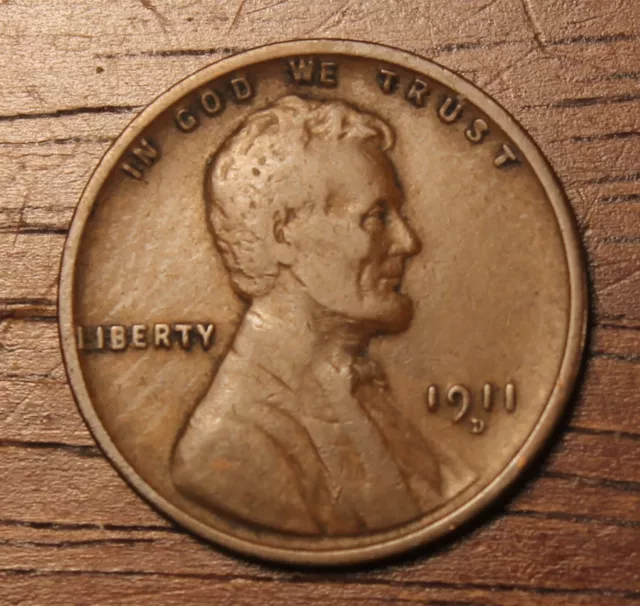 1911 D Lincoln Cent Nearly VF........................Lot 5489