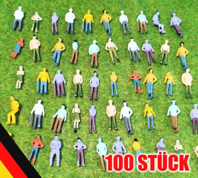 100 X Modello Figure Modellismo 1:76 1:72 Ferrovia Scala 00 Facile Dipinto