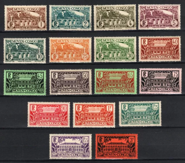 Colonies - Congo - Lot de 1417 N* de la série de 1933, Cote 58,50 Euros (TV1276)