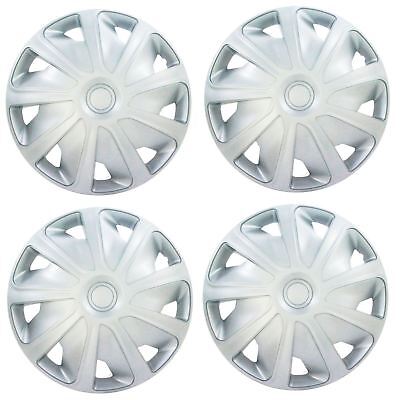 4x Silver 15" Inch Deep Dish Van Wheel Trims Hub Caps For Citroen Relay