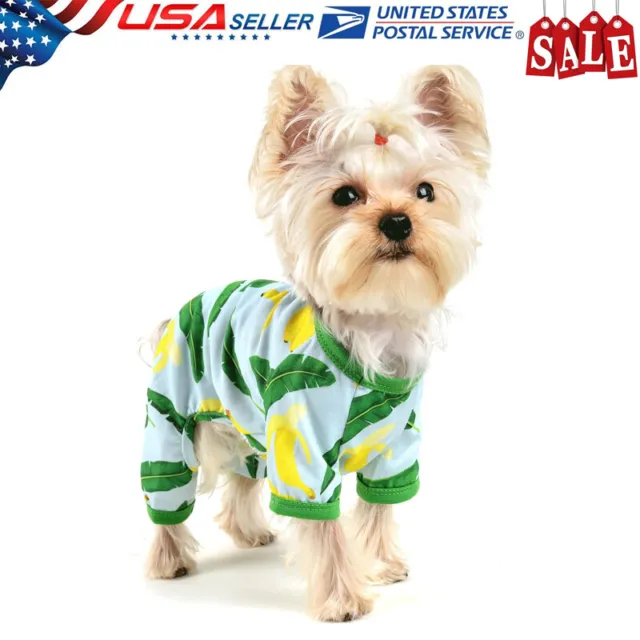 Dog Pajamas Cat Puppy Jumpsuit Pet Clothes Four-legged Velvet Coat Warm Jumpsuit