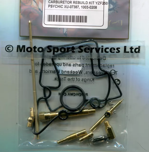 Carb Carburettor Rebuild Kit Yamaha YZF 250 2003-2006 (Keihin) Jets Needle Valve