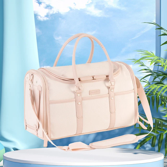 Borsa a tracolla trasportatore gatto portatile traspirante leggera carico 6 kg per cani gatti