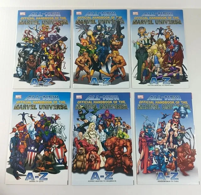 All-New Official Handbook of the Marvel Universe A-Z # 5 - 10 Lot Of 6 Comics