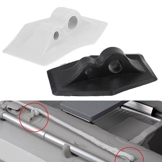 Attache Came Bateau Alliage Aluminium - Support Boucle Corde Kayak Yacht Ancre Retenue Noir