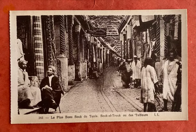 CPA TUNISIE - Le Plus Beau Souk de TUNIS - Souk-el-Trouk ou des Tailleurs