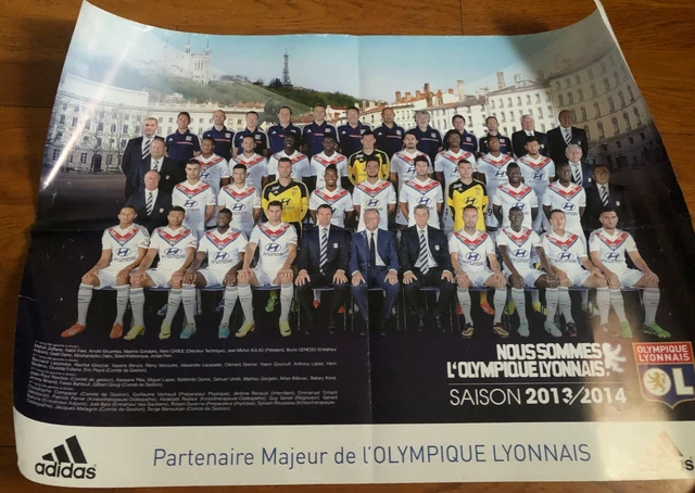 30 Cartes Olympique Lyonnais (OL) – Saison 2013-2014 – Collection Complète