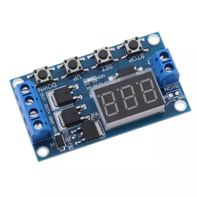 5V~36V LED Display Cycle Delay Timer MOS Relay Switch Module for Car Auto