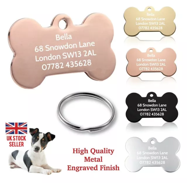 Etichetta cane incisa etichette identificative personalizzate nome disco animale gatto etichette osso collari animali