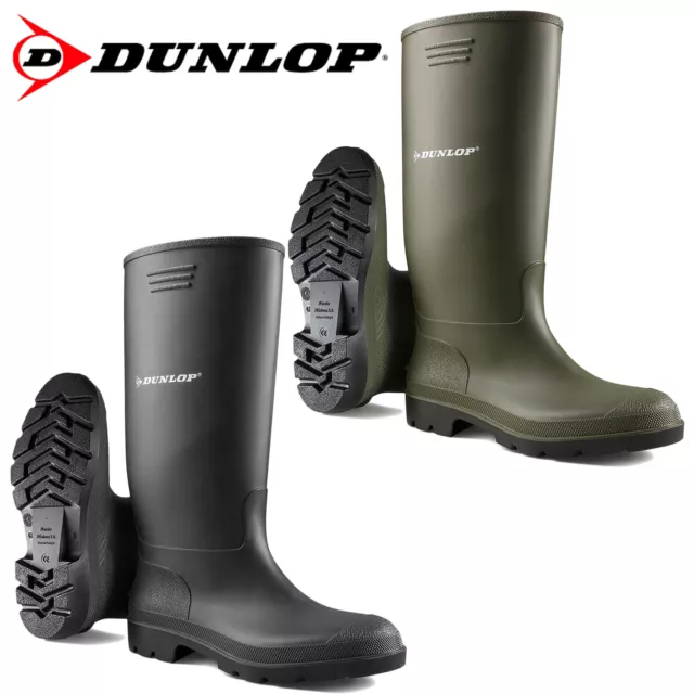 Unisex Dunlop Wellingtons Boots Wellies Waterproof Snow Rain Rubber Work Shoes