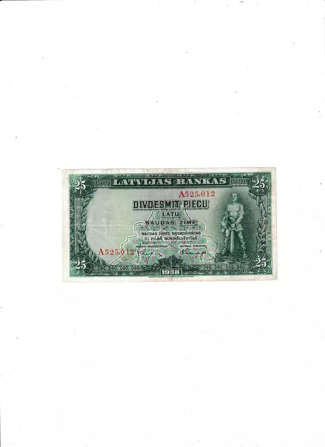 Latvia  25  Latu  1938