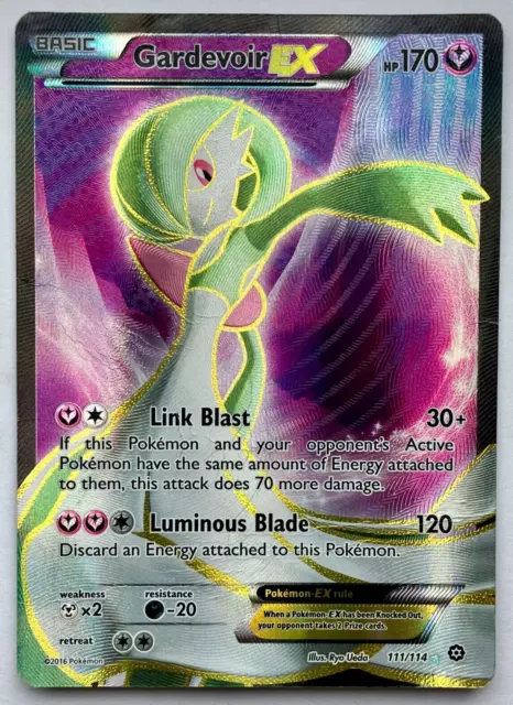 Gardevoir Ex Full Art Pokemon TCG Karte 111/114 | Dampfbelagerung Ultra seltene Holo LP