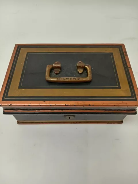Vintage Milner's Safe Company Lockbox/Safe Collectors Key Missing