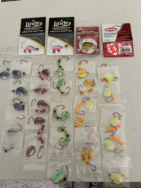 28 Spinner Rigs Leech Minnow Crawler Harness Walleye, Bass, Pike Colorado Blades