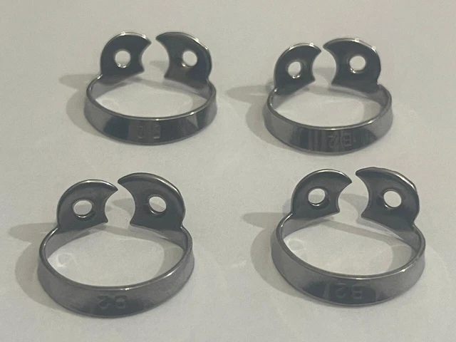 4 Pcs Dental Rubber Dam Clamps B2 Brinker Endodontic Clamps
