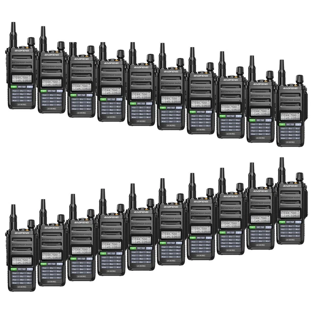 20x Baofeng UV-9R PRO VHF UHF Walkie Talkie Dual Band Ham Handheld Two way Radio