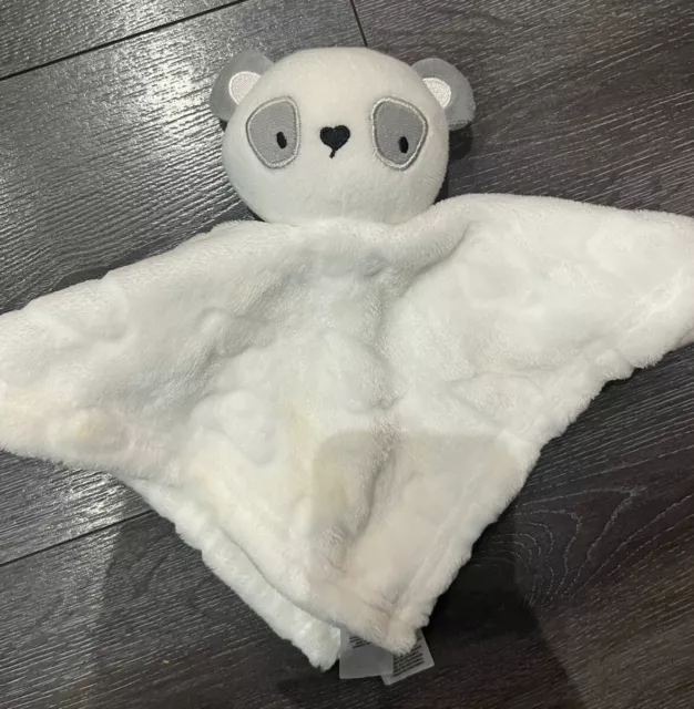 Primark Baby grau-weiß Panda Baby Bettdecke Decke weich Plüschtier