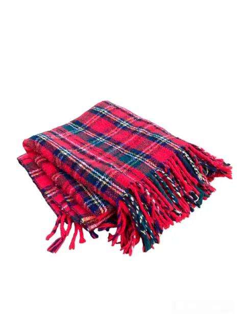 Coperta in lana scozzese tartan / plaid blanket wool  retro 138/238 cm