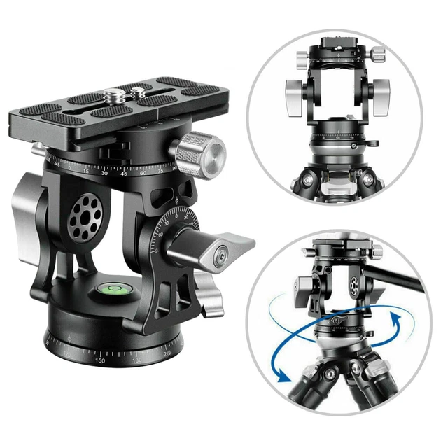 Leofoto VH-30R two-way head Monopod 2-way Panoramic Long Lens Head  50