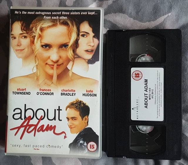 ABOUT ADAM (VHS) BIG BOX - Kate Hudson + Stuart Townswend + Frances O ...