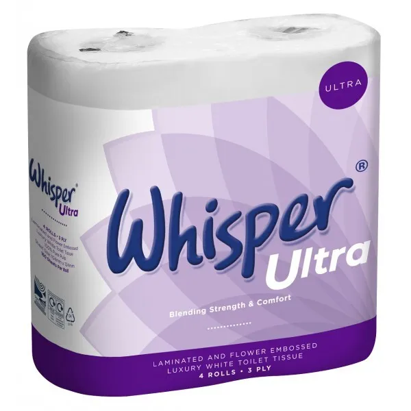 40 weiche 3-lagige Luxus-Toilettenrollen WULTRA3 Flüstern Original Top Qualität Produkt